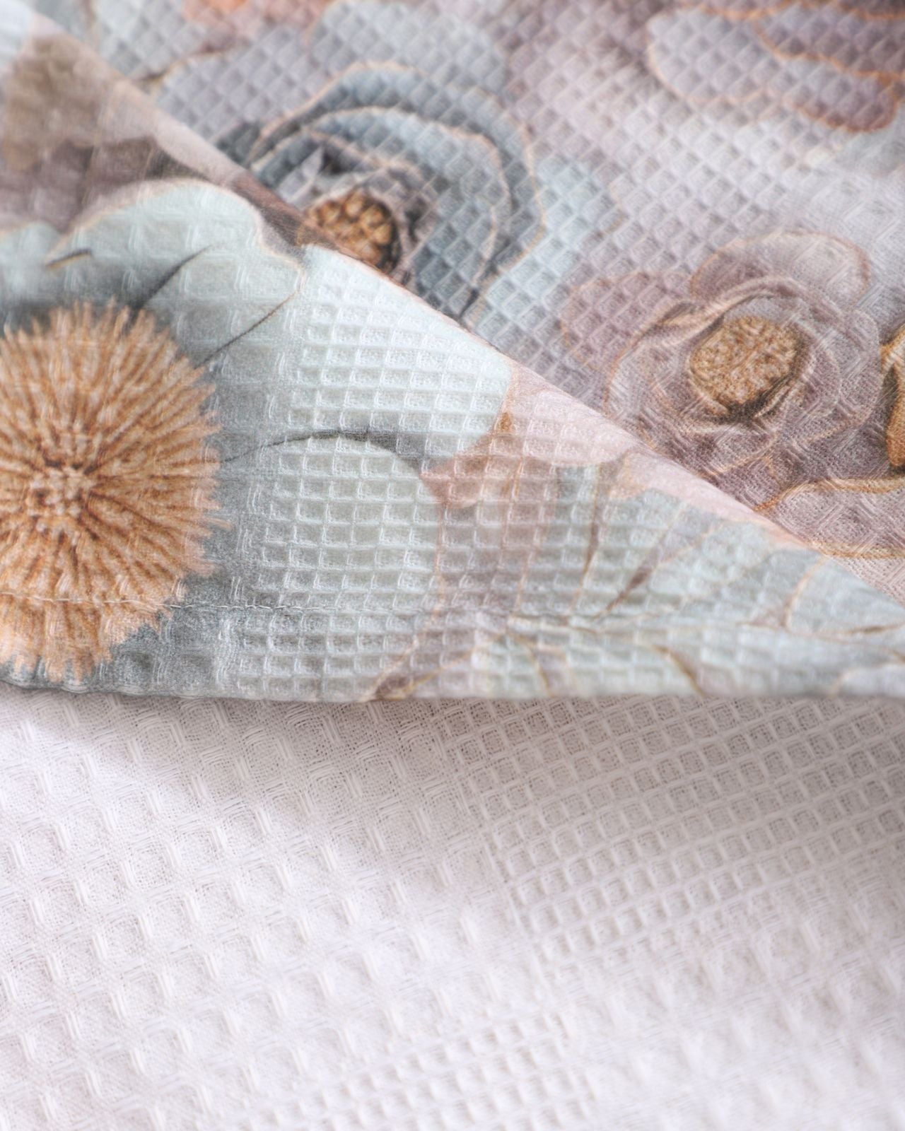 5 D DİJİTAL BASKILI Pike yatak örtüsü