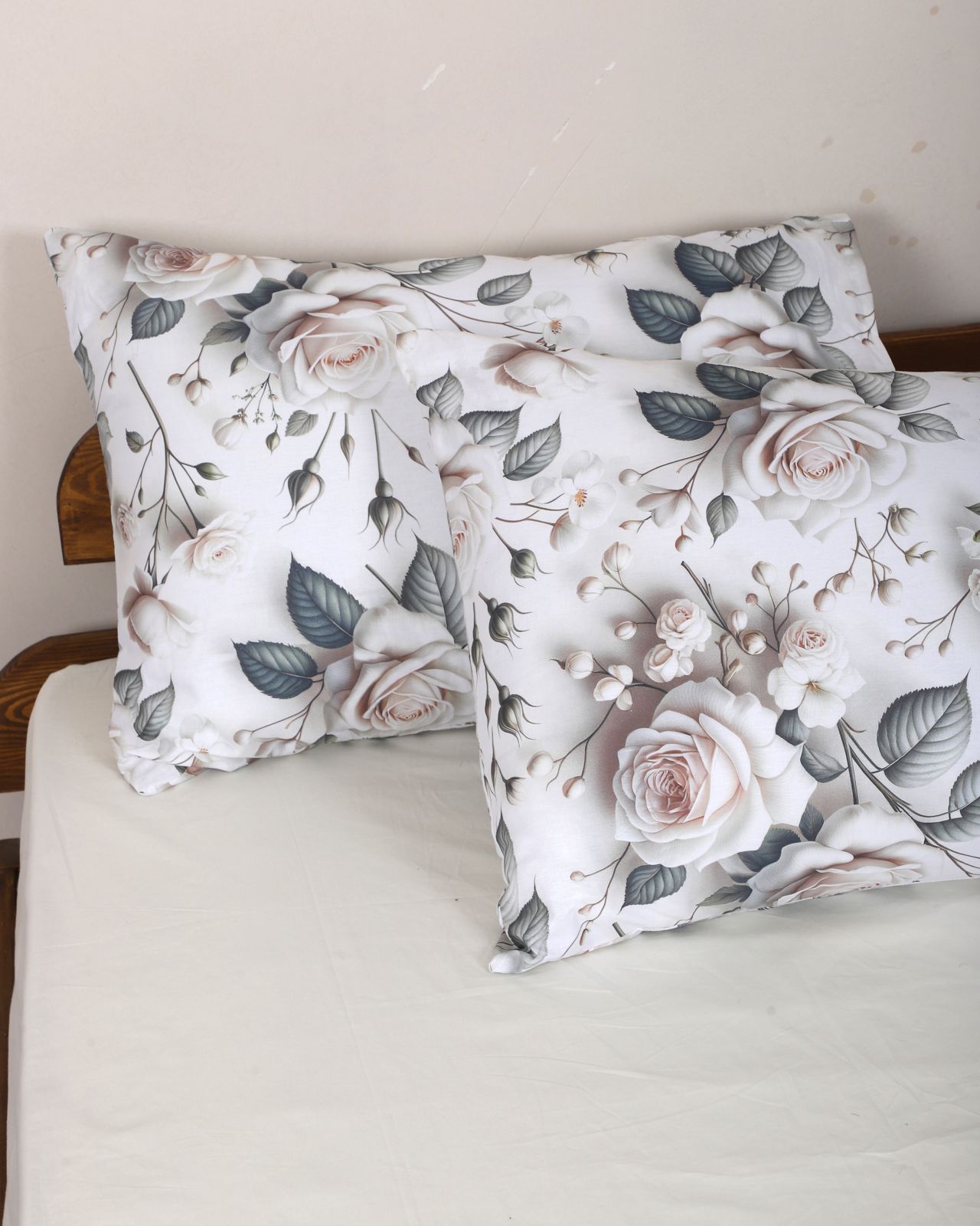 Çeyiz Seti - 5D Dijital Baskılı Gül Desenli %100 Pamuk, Şık Kutulu