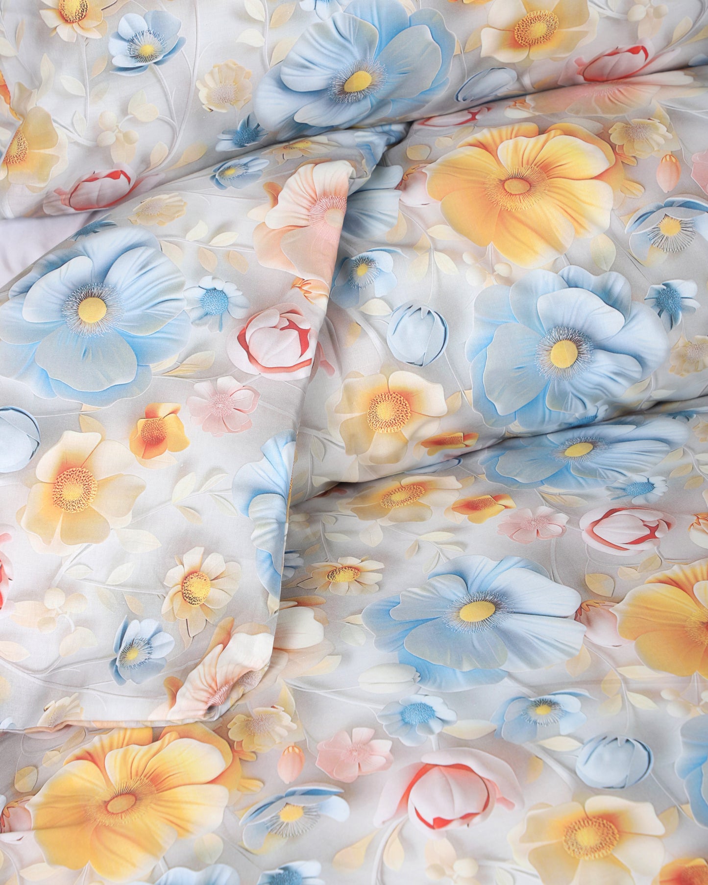 5 D DİJİTAL  BASKILI Çift Kişilik %100 Pamuk  Nevresim Takımı