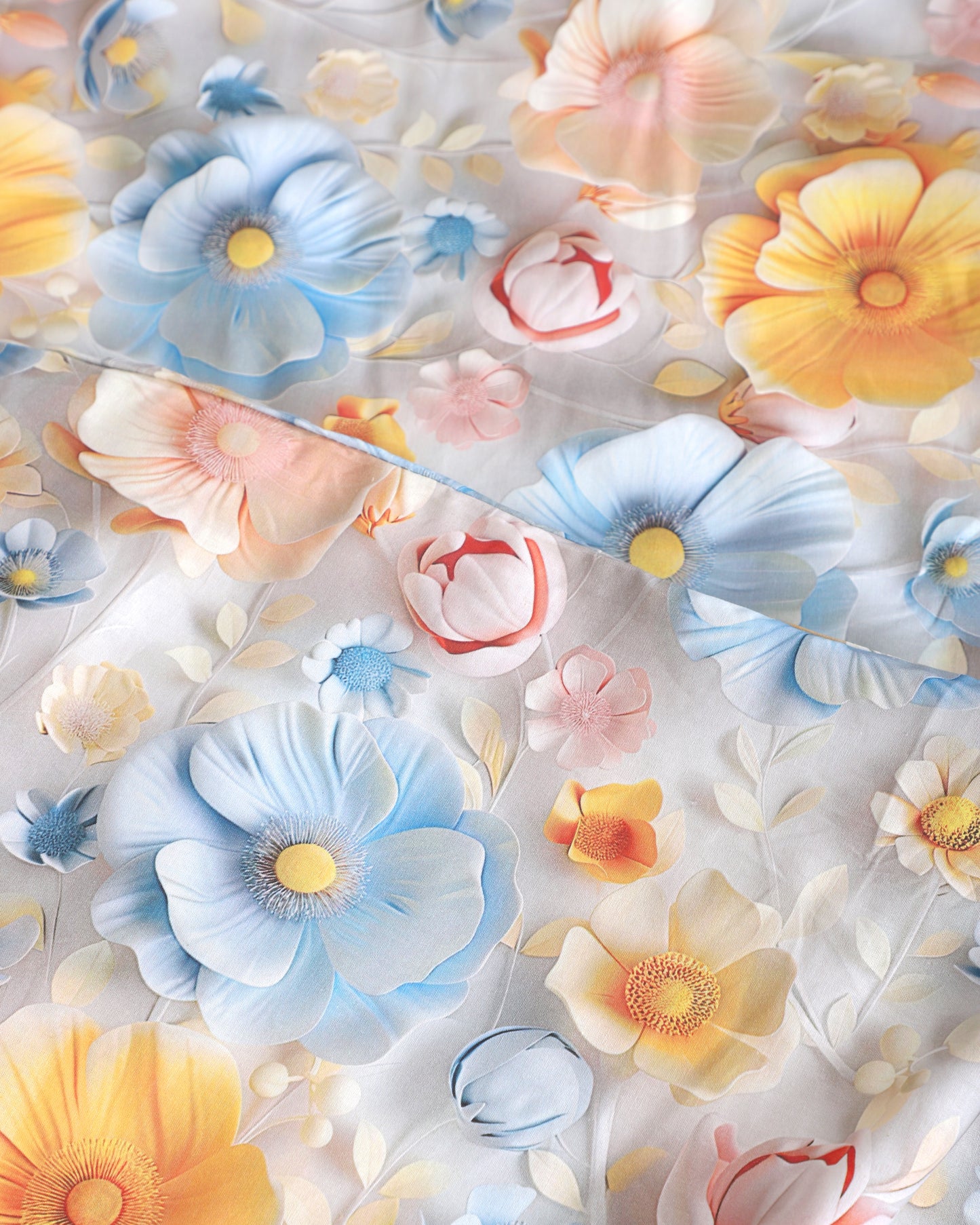 5 D DİJİTAL  BASKILI Çift Kişilik %100 Pamuk  Nevresim Takımı