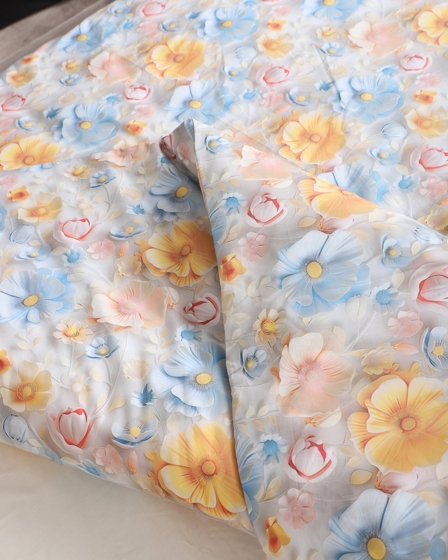 5 D DİJİTAL  BASKILI Çift Kişilik %100 Pamuk  Nevresim Takımı