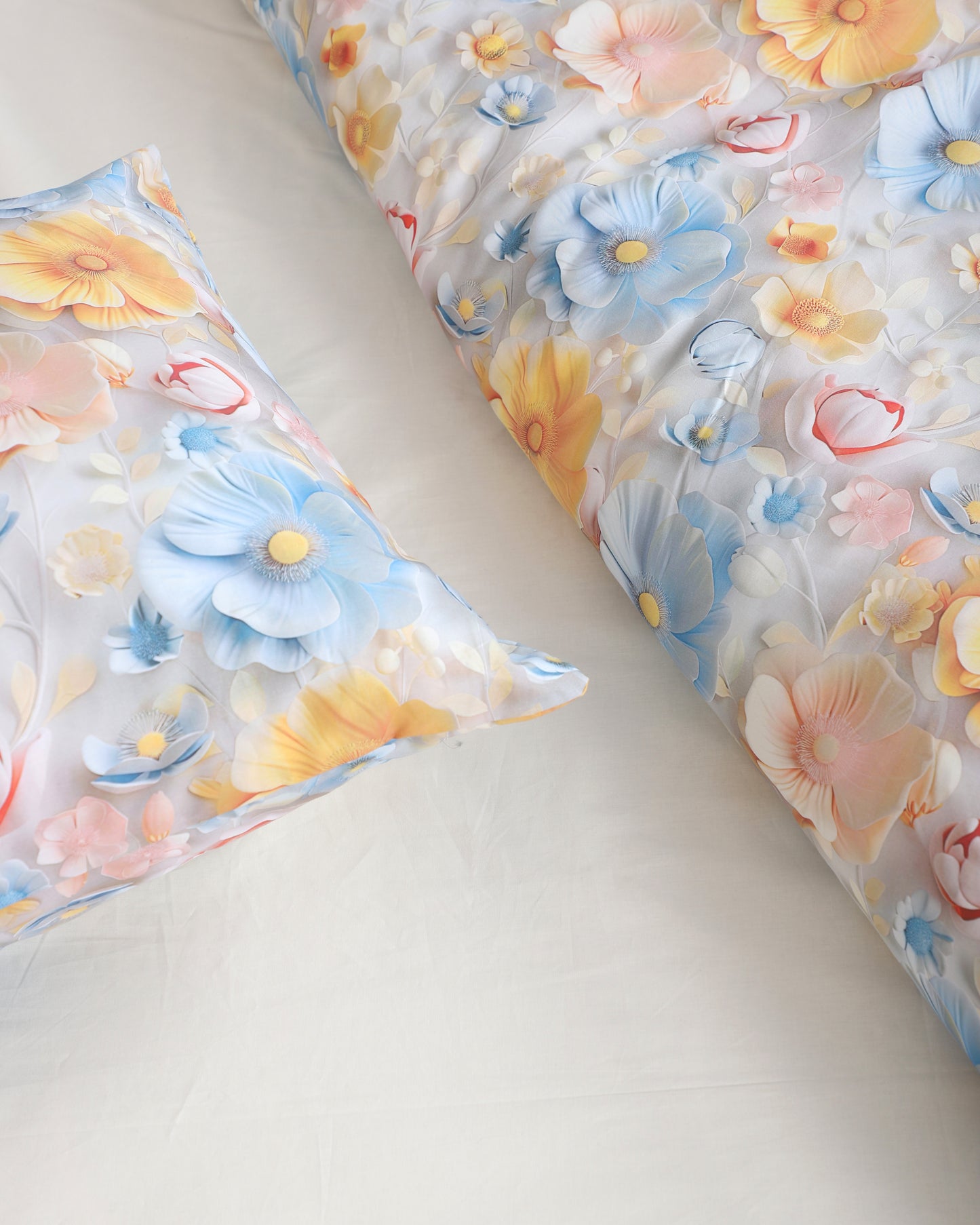 5 D DİJİTAL  BASKILI Çift Kişilik %100 Pamuk  Nevresim Takımı