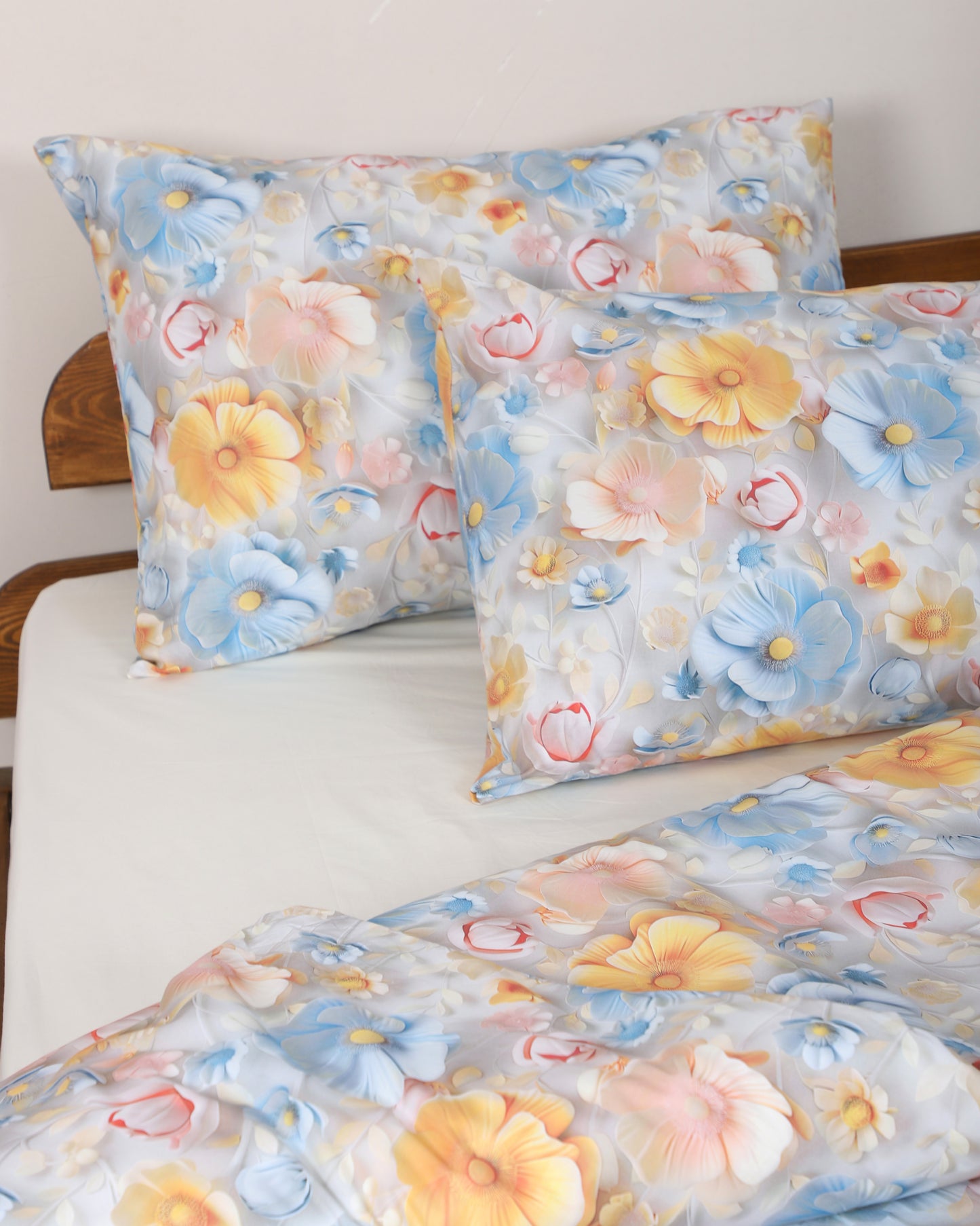 5 D DİJİTAL  BASKILI Çift Kişilik %100 Pamuk  Nevresim Takımı