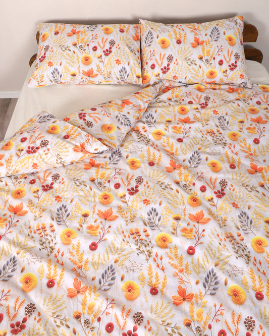 5 D DİJİTAL BASKILI Çift Kişilik %100 Pamuk  Nevresim Takımı